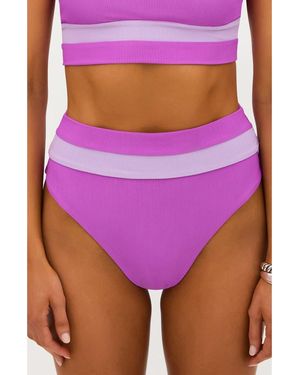 Beach Riot Heidi High Rise Bikini Bottoms - Purple