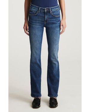 Mavi New York High Waist Ankle Straight Leg Jeans - Blue