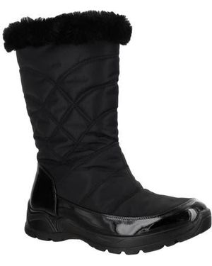 Easy Street Cuddle Faux Fur Waterproof Boot - Black