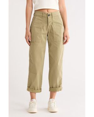 Sanctuary Cruiser Stretch Cotton Barrel Chinos - Green
