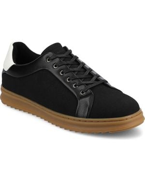 Vance Co. Robby Vegan Leather Casual Sneaker - Black