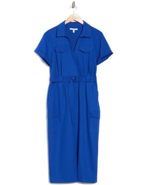 10 Crosby Derek Lam Lucy Belted Utility Shirtdress - Blue