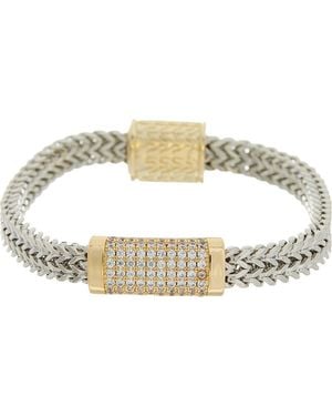 Juvell Cubic Zirconia Chain Bracelet - Metallic