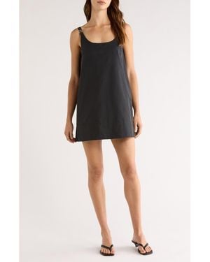 STAUD Glaze Shift Dress - Black