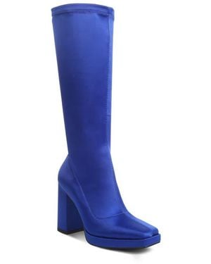 Rag & Co Presto Knee High Boot - Blue