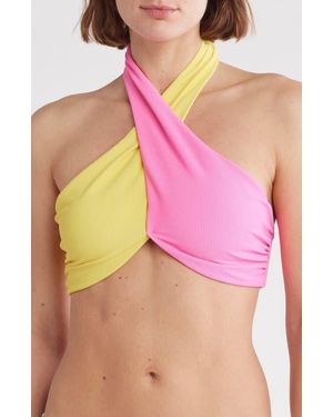 Beach Riot Jessica Halter Bikini Top - Pink