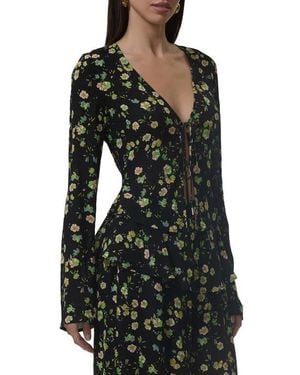 AFRM Tyra Tie Front Top - Black
