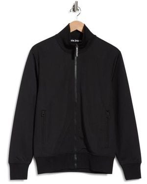Palm Angels Back Curved Logo Track Jacket - Black