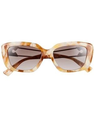 Moschino 55Mm Gradient Rectangular Sunglasses - Multicolor