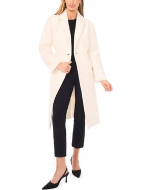 Halogen® Double Breasted Bouclé Coat - Black