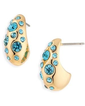 Kurt Geiger Pavé Bombay Drop Earrings - Metallic
