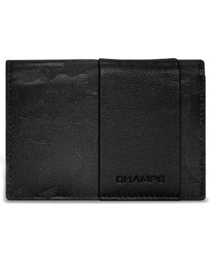 CHAMPS Camo Card Case - Black