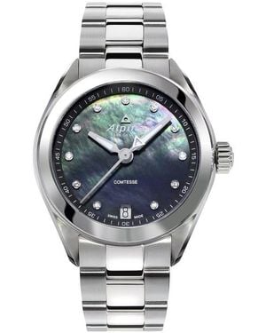 Alpina Comtesse Mother-Of-Pearl Diamond Bracelet Watch, 34Mm - Gray