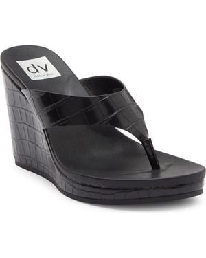 Dolce Vita Cillie Wedge Sandal - Black
