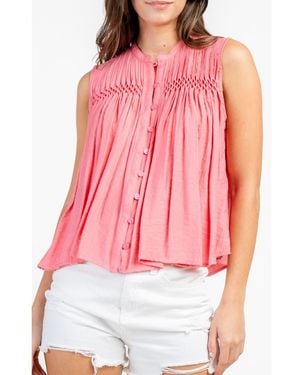 Beivy Pintuck Swing Tank - Pink