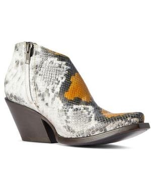 Ariat Jolene Snake Embossed Western Boot - White
