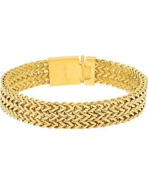 Steeltime 18K Plated Link Bracelet - Metallic