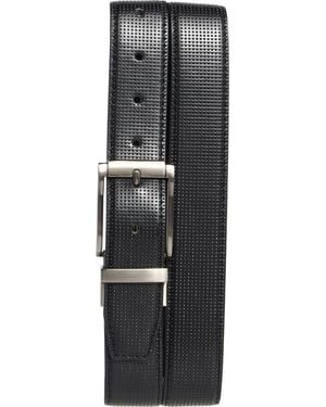 Steve Madden Perforated Reversible Belt - Black