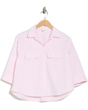 Beach Lunch Lounge Jennie Button-Up Shirt - Pink