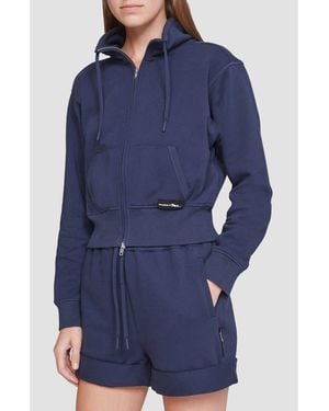 3.1 Phillip Lim Don'T Sweat It Terry Zip-Up Sweatshirt - Blue