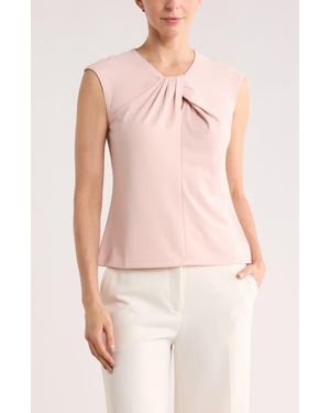 Nordstrom Rack Twist Neck Cap Sleeve T-Shirt - Pink