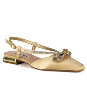 Lady Couture Kendal Slingback Flat - Natural