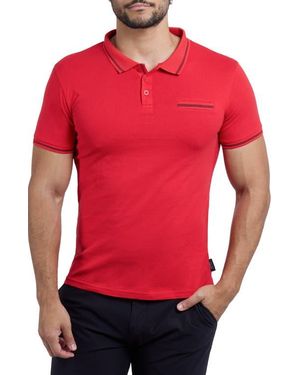Xray Jeans Jacquard Polo - Red