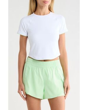 90 Degrees Nudetech Volley Club Crop T-Shirt - White