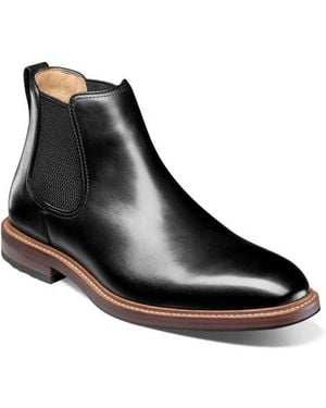 Florsheim Azzano Plain Toe Chelsea Boot - Black