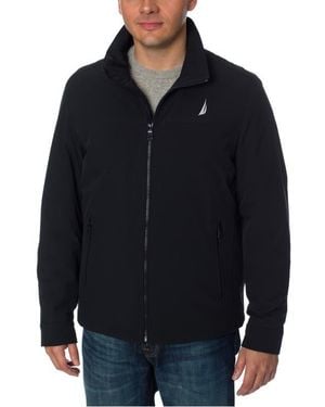 Nautica Lightweight Stretch Water Resistant Golf Jacket - Blue