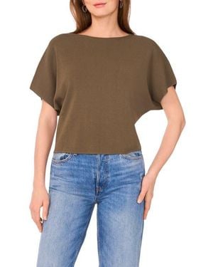 Halogen® Short Sleeve Crop Sweater - Blue