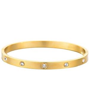 Adornia Cz Bangle Bracelet - Yellow