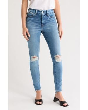 GOOD AMERICAN Good Legs Baby Step Skinny Jeans - Blue