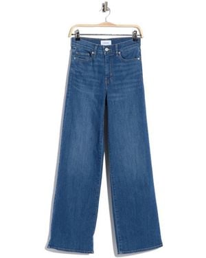 FRAME The High Rise Wide Leg Jeans - Blue