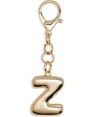 Leith Bubble Initial Bag Charm - Metallic
