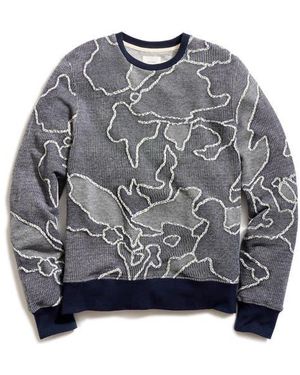 Billy Reid Camellia Patchwork Sweatshirt - Gray