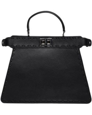 Walter Baker Reed Leather Satchel - Black