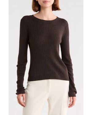 Parker Rib Crewneck Sweater - Black