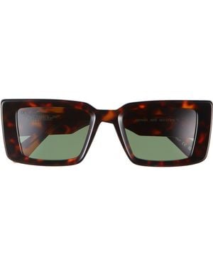 Off-White c/o Virgil Abloh Savannah 53Mm Square Sunglasses - Brown