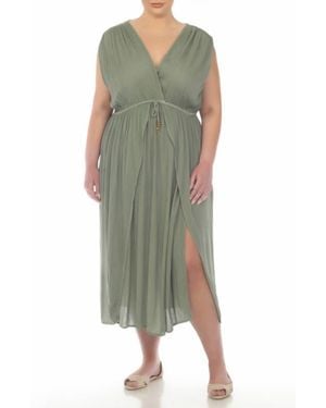 Boho Me Maxi Cover Up Dress - Green