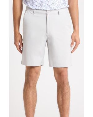 Greg Norman Classic Flat Front Golf Shorts - Gray
