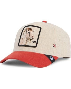 Goorin Bros Legend Goat Patch Baseball Cap - Red