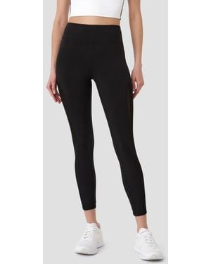 Rebecca Minkoff High Waist Mesh Panel Crop Leggings - Black