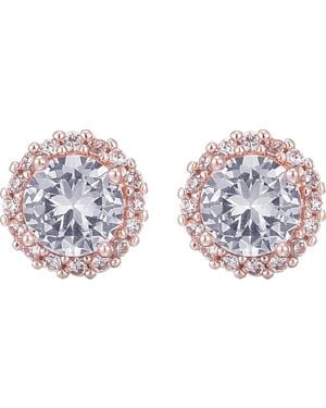 Adornia Cubic Zirconia Halo Stud Earrings - Blue