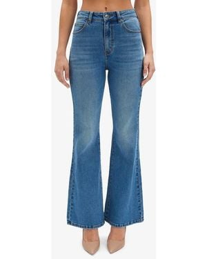 Bardot Ashlynn High Waist Bootcut Jeans - Blue