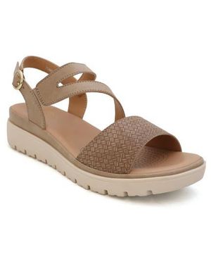 COMODA DESIGNS Tunsa Slingback Platform Sandal - Brown