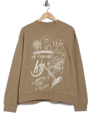Honor The Gift Quick Sketch Crewneck Sweatshirt - Gray