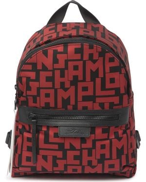 Longchamp Le Pilage Small Backpack - Red