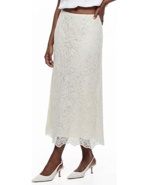 Love By Design Antonia Lace Midi Skirt - Natural