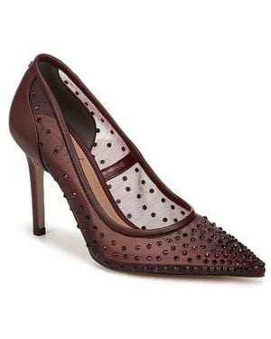Sam Edelman Hazel Mesh Pointed Toe Pump - Brown